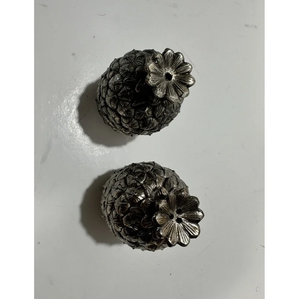 Vintage Italian Silver-Plate Pineapple Salt & Pepper‎ Shakers